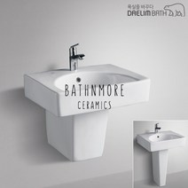 CL-334D/CL334D/세면기/세면대/언더볼/탑볼형/평면붙임형/대림바스/대림세면기/원홀/쓰리홀/부속일체/부속포함, 수동, I자트랩 (바닥배수), 선택안함(-30000), 1개