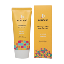 오린힐 워터리 에어핏 에코 선젤 50ml SPF 50 백탁 없고 산뜻 촉촉한 선크림