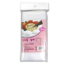 비닐 짤 주머니 12매-H/생크림/쿠키반죽/머랭/초콜릿/간식만들기/케익/데코레이션/홈베이킹/짤주머니/