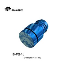 Bykski B-FS4J 13x19 소프트 튜브 드레인 피팅에 사용 물 시스템 바닥 냉각수, [03] Blue, [01] B-FS4J