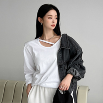 얀새 베라 끈 패드 티셔츠