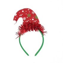 크리스마스 머리띠, 크리스마스모자머리띠-눈꽃모자
