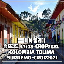 (커피생두) 114 콜롬비아 톨리마 슈프리모 17/18-CROP2021 500g