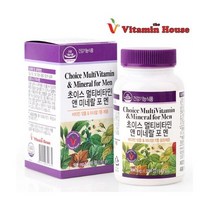 남성 종합 비타민 영양제 비타민하우스 초이스 멀티비타민 앤 미네랄 포맨 900mg x 180정, 멀티비타민앤미네랄 포맨(900mg*180정)