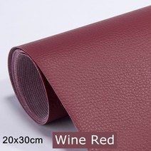 자동차 좌석 소파 DIY PU 가죽 수리 테이프 스티커 20x30cm 자체 접착 인조 합성 스틱 온 패브릭 패치, [15] Wine Red