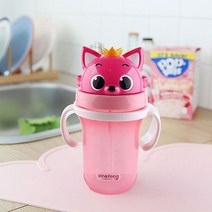 핑크퐁 입체 빨대컵, 상세설명 참조, 없음