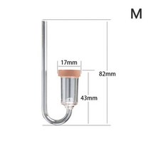 수족관 수생 식물 CO2 분무기 디퓨저 아크릴 물고기 탱크 이산화탄소 투명 버블 게이지 정제기 흡입 컵, Size M