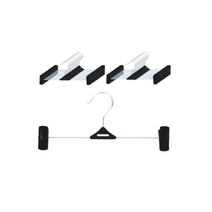 가쯔 집게바지걸이, 블랙, 10개