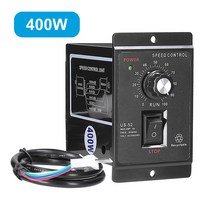 1Pc 400W AC 모터 속도 컨트롤러 핀 포인트 레귤레이터 정방향 및 후방 220V 50Hz 60Hz 미니 제어 장치, CHINA, One Size
