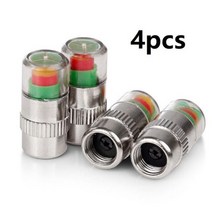모니터후드 모니터후드24인치 모니터커버 2/4pcs 자동차 타이어 압력 표시기 게이지 경고 모니터링 밸브 캡 센서 외부 감지, 4 Pcs