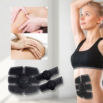 EMS 저주파 복부 마사지기 운동기구 홈트레이닝 마사지, 없음