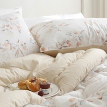 [플로라] 골드베리 모달코튼 차렵이불 단품 Q, 색상:01.화이트 / 구성:01.차렵이불 단품 Q