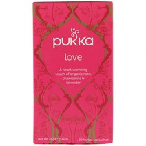 푸카허브 로즈 카모마일 라벤더차 무카페인 20개 29g Pukka Herbs Love Rose Chamomile Lavender Tea