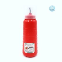 SOCEAN 국산 스텐 노즐 빨간 소스통 초장 초고추장 650ML 케찹 케챱 마요네즈 마요네스 드레싱 오일 기름 식초 겨자 간장 조미료 양념통 데리야끼 스테이크 스퀴즈 보틀 식당 업소 양념병 횟집 일식 회센터