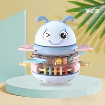 아기 체육관 신생아 유아 놀이 놀이방 매트 베이비 장난감 0-12 개월 등반 학습 딸랑이 활동 공 아기를 잡는 퍼즐용 교육 완구, [06] BLUE Tumbler
