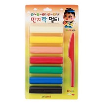 이야코 만지락 칼라유토 멀티 7색 곡물 점토 20x80mm 공작놀이