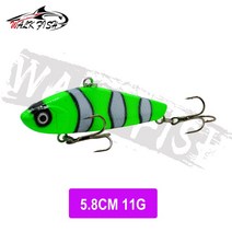 도보 물고기 침몰 진동 낚시 미끼 10g 14g 18g 22g 하드 인공 VIB 겨울 얼음 파이크 태클 Isca Pech, 21 Type C-11g
