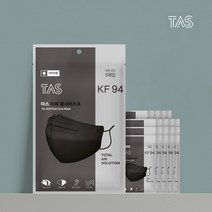 타스 플러스 KF94 마스크 대형 블랙 100매 (5EA x 20팩) TAS 타스 마스크 미세황사 새부리형 귀편한마스크 사계절마스크 숨쉬기편한마스크, 5매입, 20팩, 블랙 대형