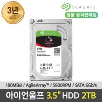 씨게이트 공식인증점 아이언울프 NAS 하드디스크 2TB ST2000VN004 HDD
