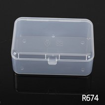 woojoo 다용도 투명 소품케이스 사각 플라스틱 상자 R674, 단품