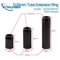CO2 Extension Tube Ring Suit Laser head O.D.24mm Lens Cutting engraving Machine, [04] Set