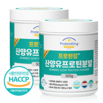HACCP 인증 네덜란드 산양유 함유 고단백 프로틴 산양유 단백질 분말 (사은품 증정), 300g × 2개