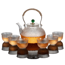 MONTHERIA 몬테리아 다기세트 다도세트 찻잔세트 선물용다기 도자기 찻잔 세트, B-650ml찻주전자+오색 컵6p+다반