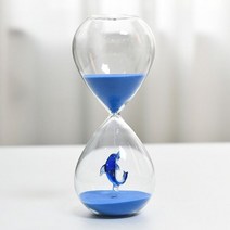 모래시계 모래멍 30 분 크리스마스 모래 시계 타이머 유리 수공예 샤워, Blue Sand_30min