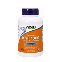 Now Foods 넵튠 크릴 1000mg 소프트젤, 60개입, 1개