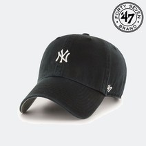 47브랜드 뉴욕양키스 스몰로고 블랙 클린업 볼캡 MLB모자