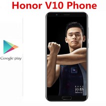 Honor-오리지널 V10 4G LTE 휴대 전화 20.0MP + 키린 970 지문 5.99 인치 2160x1080 6GB RAM 안드로이드 8, 04 6gb 64gb black, 04 add EU Charger