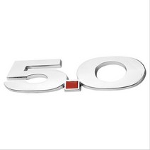랜드로버 엠블럼 자동차 스티커 5.0 엠블럼 후면 트렁크 배지 금속 데칼 포드 머스탱 GT 500 코브라 포커, 01 은