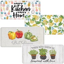 Apache Mills 아파치밀스 주방 쿠션 매트 (벨페퍼 해피키친 레몬블라썸 러브 중 택1) / 53cm X 99cm / 미국, 1.벨페퍼
