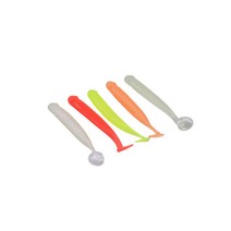 하하 야광 갈치웜 소프트베이트 볼락 농어 배스, 2.5인치 레드