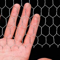 철망 울타리 그물망 능형망 철조망 휀스 35cm × 400cm 정원 농장 보호 프레임 금속 그물 식물 지원 아연, 01 Grey, 01 Grey