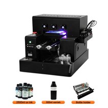 산업용 인쇄기 UV 프린터 4 잉크젯 L05 With ott Rotry For Phone se Pen Glss Golf Wood Metl Printer, [01] UV Printer 세트