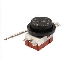 컨트롤러 0-120°c 무지개 모세관 조절식 온도 조절기 - 프라이어 ts-120sr용, 없음