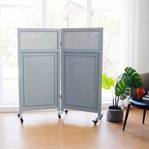 로브 이동형 바퀴 2단 파티션 (600) 인테리어 까페 사무실 칸막이 가벽, 스카이그레이