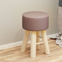 원목 화장대 의자 스툴 침실 간이 미니 홈테리어 인테리어 보조 디자인, 커피(높이42cm)