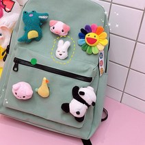 OEM 5 pcs 만화 미니 패트릭 피카추 오리 플러시 인형 브로치 핀 셔츠 가방 배지 장식