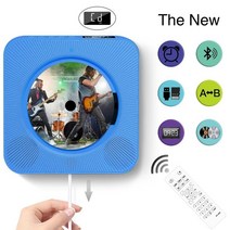 CDDVD플레이어휴대용 무선 원격 제어 HIFI 뮤직 CD 워크맨 블루투스 스테레오 플레이어, 04 Blue