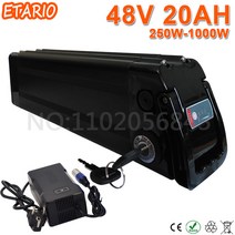 전기자전거 배터리 Silverfish 리튬 48V 22Ah 20Ah 18Ah 15Ah 1000W 리튬 이온 48V 18650 팩, 10.48V20AH 750W2A