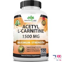 내츄럴라이프 카르니틴 1500mg 100캡슐, L-카르니틴 1,500mg  100캡슐