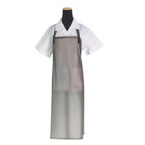 에이앤지 우레탄 H형 앞치마 중, 1개, 반투명 검정