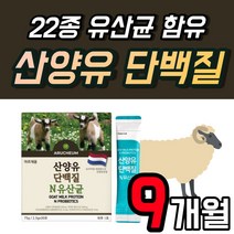 산양유 프로틴 파우더 단백질 유산균 알기닌 여성 네덜란드 프리미엄 분말 스틱 물에 타먹는 마시는 고급 가루 노인 어르신 쉐이크 Goat Milk 람노스 1개 1개월 30포, 30포 x 9개 (9개월)