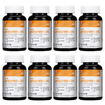 힐링팩토리 프리미엄 글루콘산 아연+구리 715mg 90정 x 8박스 면역력강화 세포보호 철분흡수촉진 유아동 임신영양제 수유영양제