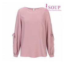 숲 슬리브 스트랩 보트넥 블라우스(SW8LSCA)