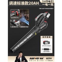 무선 송풍기 낙엽청소 세차장 물기제거, 속도 조절 표준 모델 20Ah 하나의 배터리
