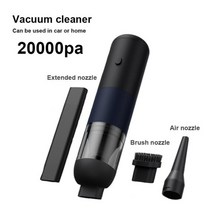 샤오미 신제품 차량 무선 청소기 휴대용 자동차 차량용 미니 스마트 20000PA, 검은색