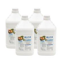 쎄니크로 과일 야채 세척제, 4L, 4개